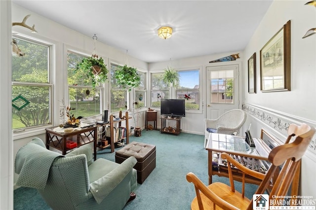12 Ahrens Pl, Pomfret, NY 14063 - sunroom featuring carpet flooring