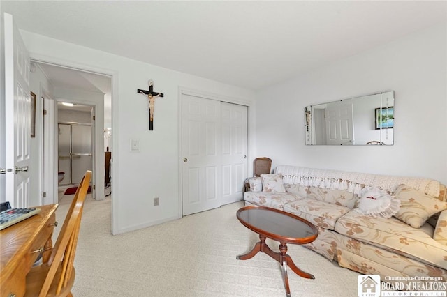 12 Ahrens Pl, Pomfret, NY 14063 - living room featuring light colored carpet and baseboards