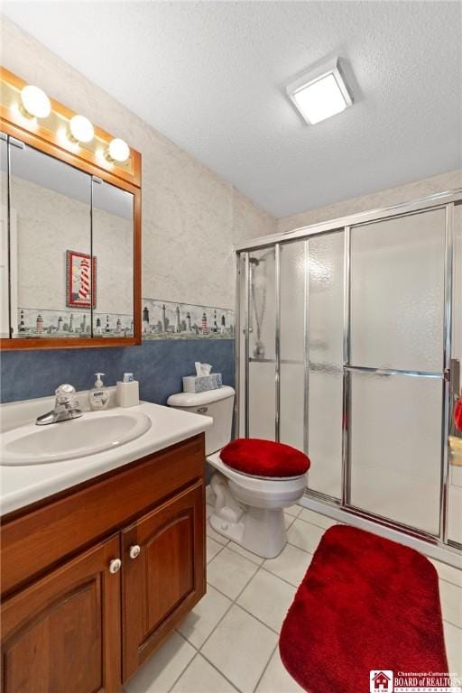 12 Ahrens Pl, Pomfret, NY 14063 - bathroom with vanity, a shower stall, and tile patterned floors