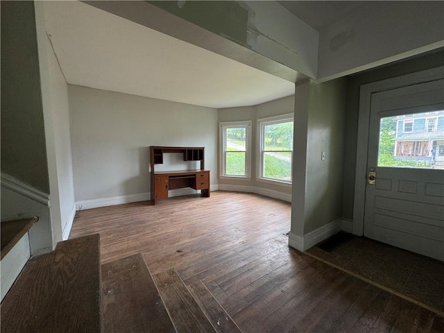 14 Sherman St, Bradford-City, PA 16701 - entryway with hardwood / wood-style flooring and baseboards
