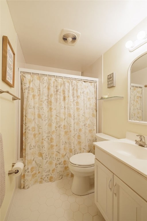 208 Blackwell Ln, Henrietta, NY 14467 - bathroom with vanity, tile patterned floors, and a shower with curtain