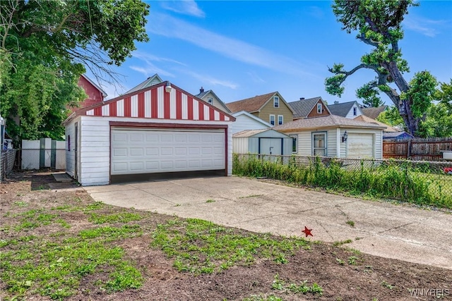 45 Eckhert St, Buffalo, NY 14207 - view of front of house featuring an outdoor structure and a garage