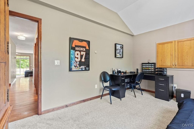 98 Krystyna Ln Unit 6, Cato, NY 13080 - office with vaulted ceiling and carpet