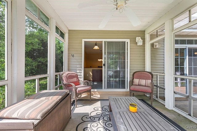 98 Krystyna Ln Unit 6, Cato, NY 13080 - sunroom / solarium with ceiling fan