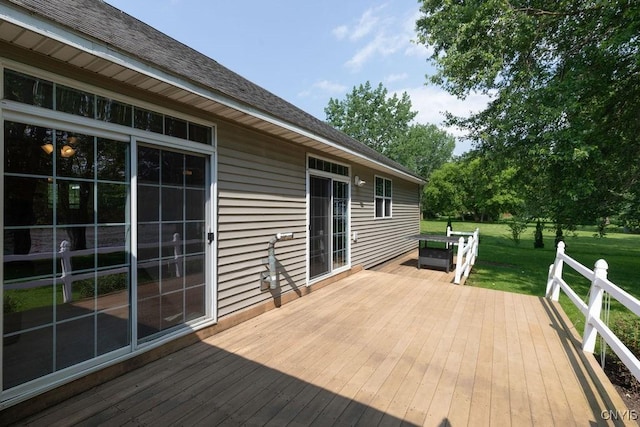 98 Krystyna Ln Unit 6, Cato, NY 13080 - wooden terrace featuring a yard