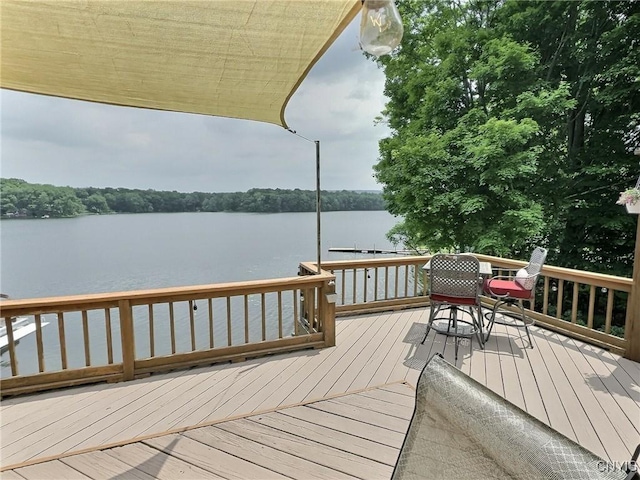 7530 Song Lake Rd, Preble, NY 13159 - dock area with a deck with water view
