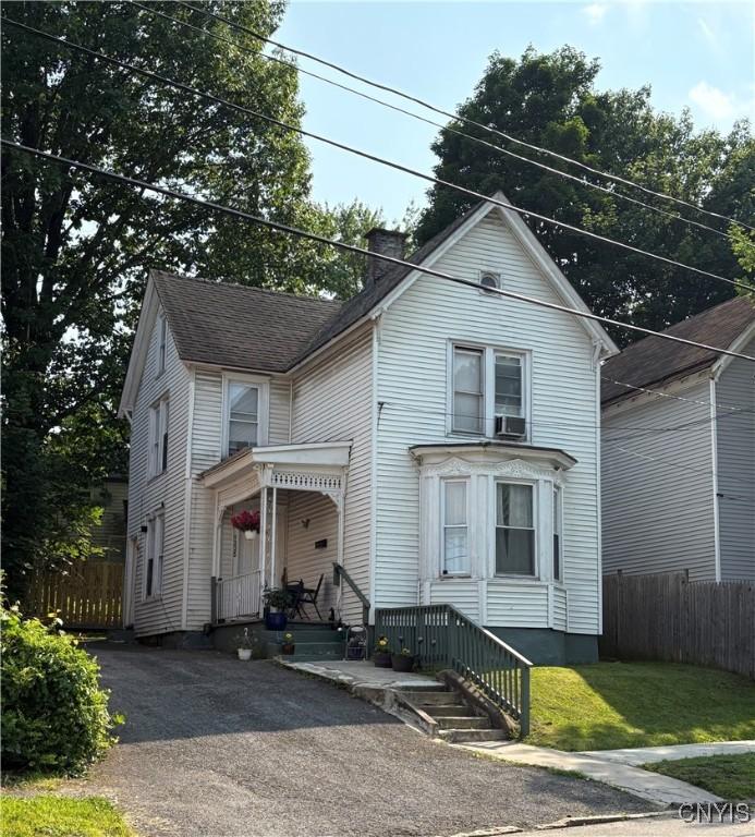 1225 Whitesboro St, Utica, NY 13502 - view of front of property featuring a chimney