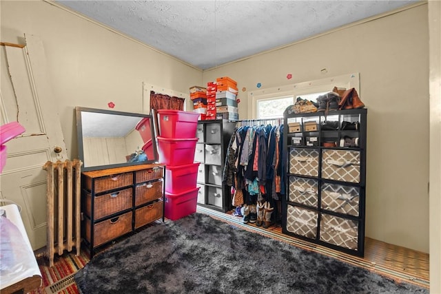 172 E 2nd St, Corning-City, NY 14830 - carpeted bedroom featuring a textured ceiling