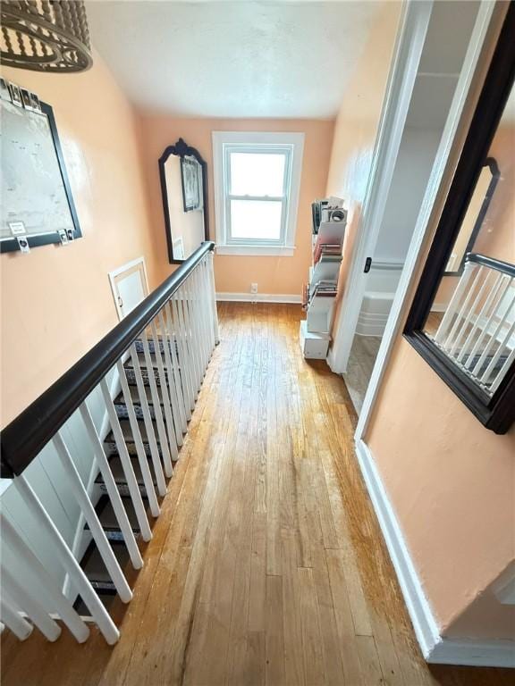 114 W Main St, Sidney, NY 13838 - hallway with hardwood / wood-style floors and baseboards
