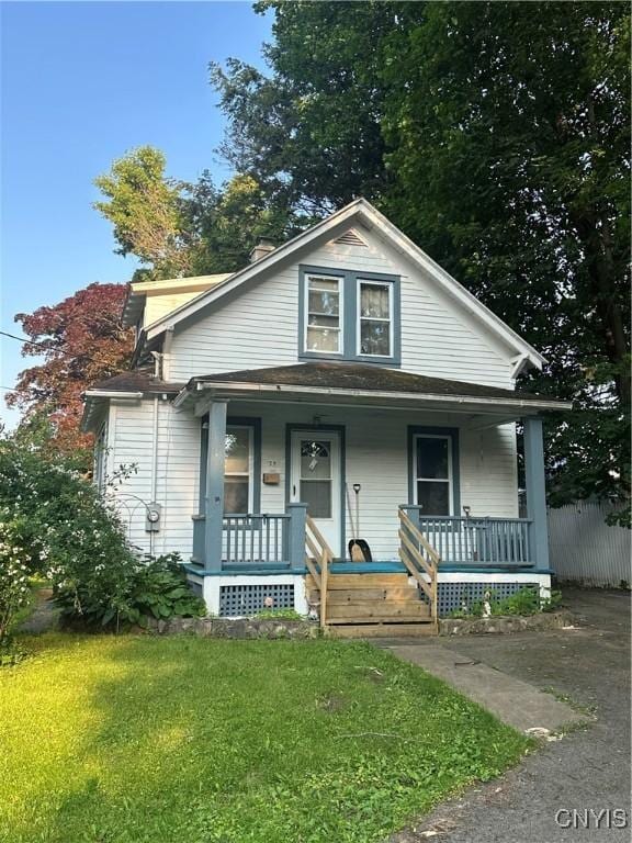 39 7th Ave, German Flatts, NY 13357 - bungalow-style home featuring a porch and a shingled roof