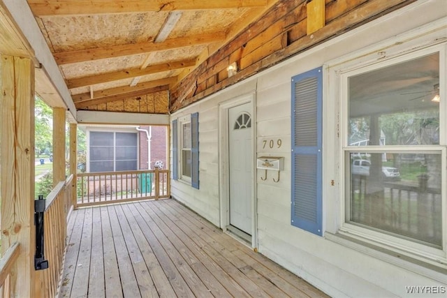709 87th St, Niagara Falls, NY 14304 - view of wooden porch