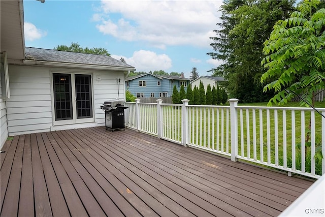 7698 Anchor Dr, Clay, NY 13090 - deck with a lawn and area for grilling