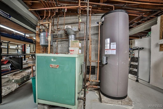 425 Vanderbilt Ave, Niagara Falls, NY 14305 - utilities featuring water heater and a heating unit