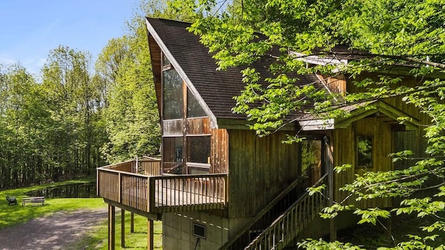 8 Small Rd, Middletown, NY 12455 - view of side of property featuring a wooden deck