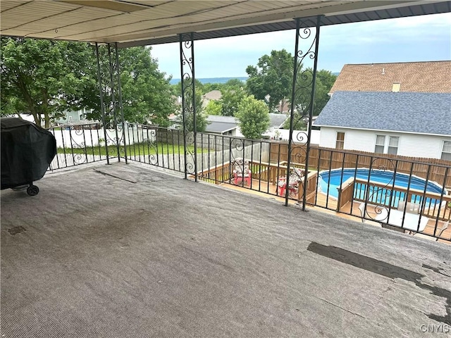 407 Pleasant St, Utica, NY 13501 - fenced backyard with grilling area