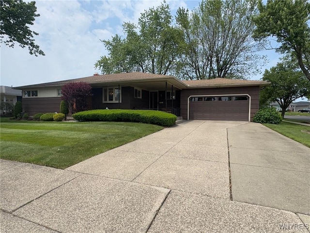 66 Fairlane Ave, Tonawanda-Town, NY 14150 - ranch-style home featuring an attached garage, a front lawn, and driveway
