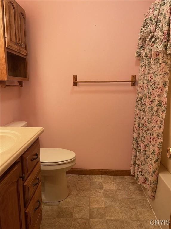 201 Sayles St, Oneida-Inside, NY 13421 - full bath featuring vanity and shower / bath combination with curtain