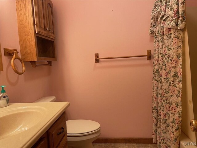 201 Sayles St, Oneida-Inside, NY 13421 - bathroom featuring vanity, a shower with curtain, tile patterned flooring, and a bathtub