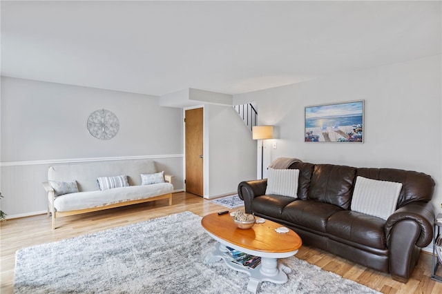 3 Harbour Ln, South Bristol, NY 14424 - living area with wood finished floors and stairway