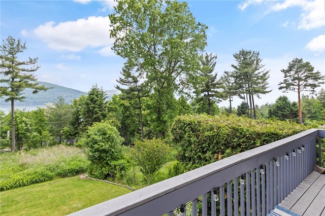 3 Harbour Ln, South Bristol, NY 14424 - deck featuring a mountain view