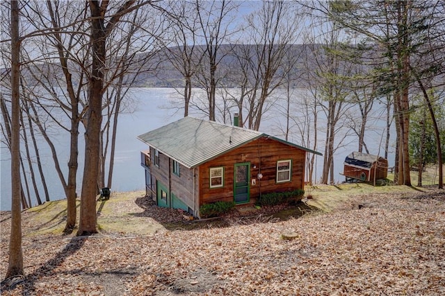 6121 Beechtree Dr, South Bristol, NY 14512 - view of home's exterior featuring a water view