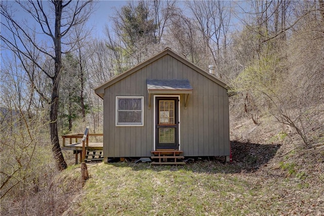 6121 Beechtree Dr, South Bristol, NY 14512 - view of outdoor structure featuring entry steps