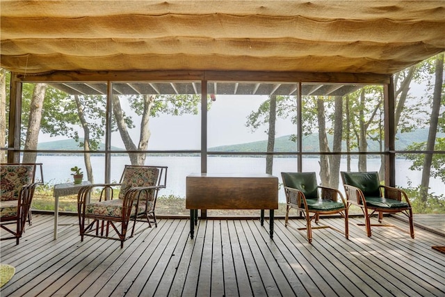 6121 Beechtree Dr, South Bristol, NY 14512 - sunroom / solarium with a water view