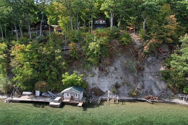 6121 Beechtree Dr, South Bristol, NY 14512 - view from above of property featuring a forest