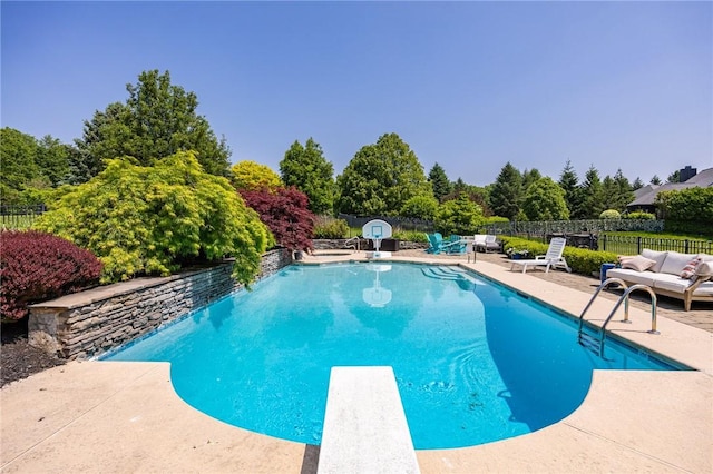15 Cathedral Oaks, Perinton, NY 14450 - view of pool with a patio and a diving board