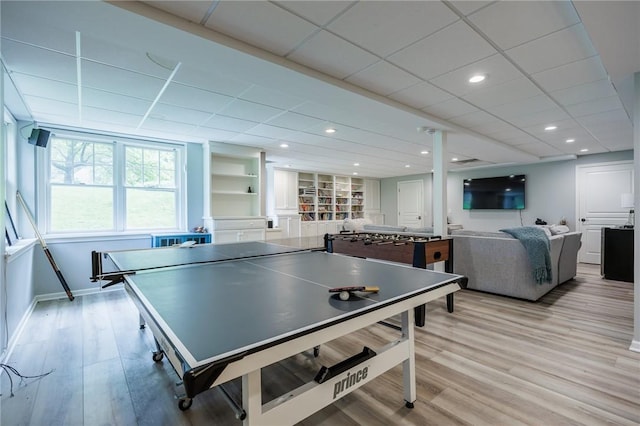 15 Cathedral Oaks, Perinton, NY 14450 - game room featuring a paneled ceiling and light wood finished floors
