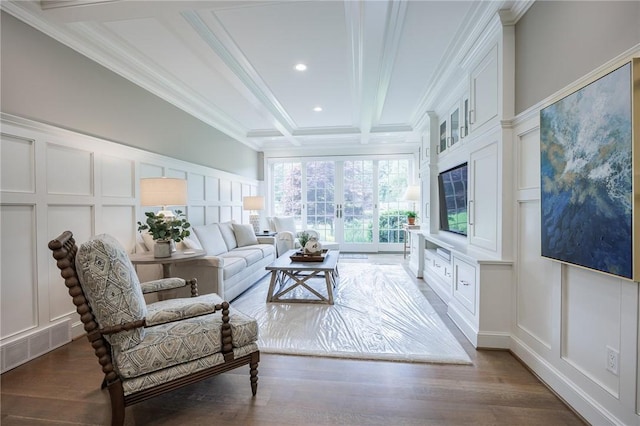 15 Cathedral Oaks, Perinton, NY 14450 - sunroom featuring french doors and beam ceiling