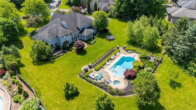 15 Cathedral Oaks, Perinton, NY 14450 - drone / aerial view of a pool area