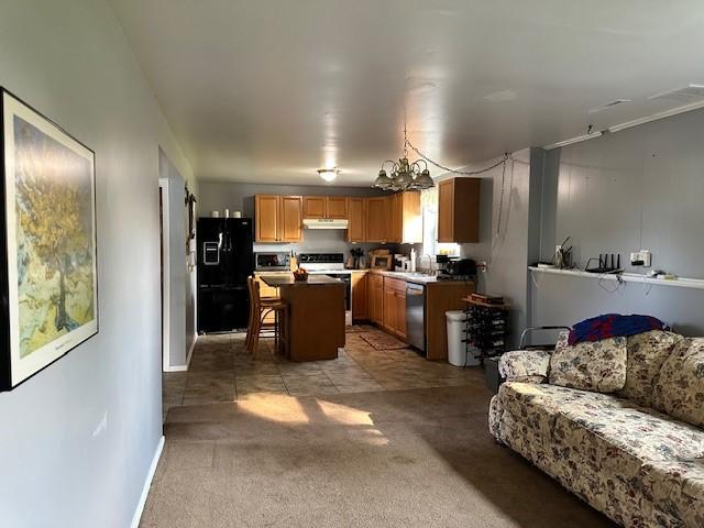 41 Wallman Dr, Henrietta, NY 14467 - living area with light colored carpet and baseboards