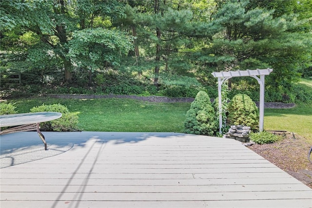 21 Chipping, Perinton, NY 14450 - wooden deck with a lawn