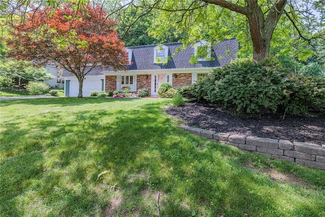 21 Chipping, Perinton, NY 14450 - cape cod-style house with a front yard, mansard roof, a shingled roof, and a garage