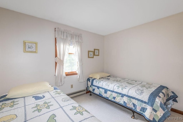 11544 Howe Rd, Newstead, NY 14001 - carpeted bedroom with a baseboard heating unit