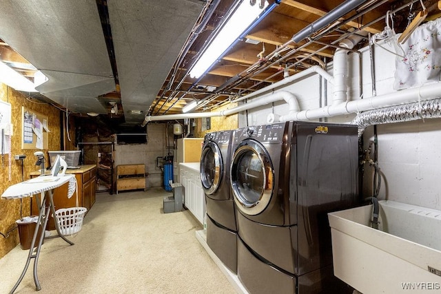 11544 Howe Rd, Newstead, NY 14001 - laundry area with washing machine and clothes dryer