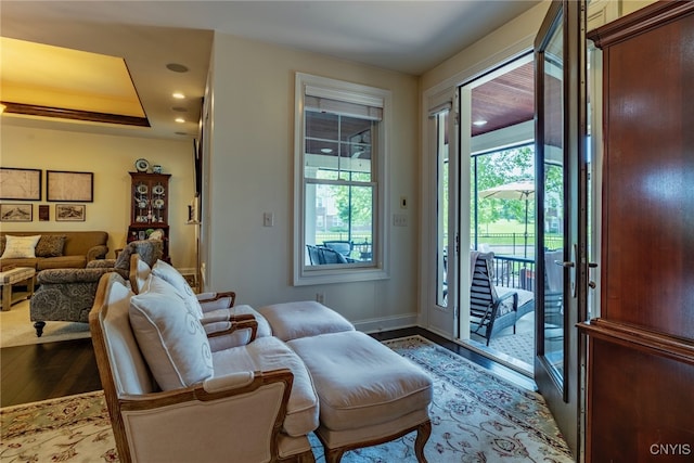 3389 Long Shadow Dr, Lysander, NY 13027 - entryway with wood-type flooring and recessed lighting