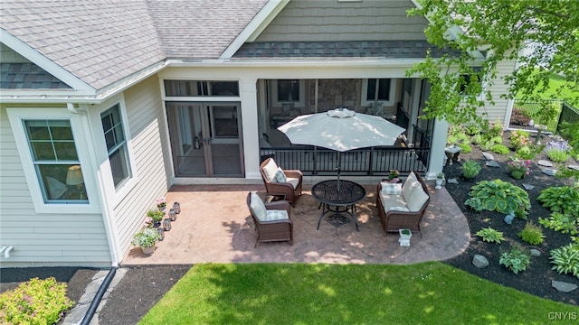 3389 Long Shadow Dr, Lysander, NY 13027 - view of patio with an outdoor living space with a fire pit