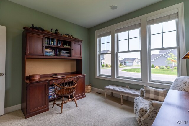 3389 Long Shadow Dr, Lysander, NY 13027 - office featuring light carpet and baseboards