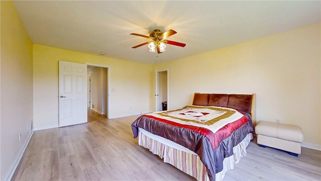 106 Woodsview, Erwin, NY 14870 - bedroom with wood finished floors and a ceiling fan