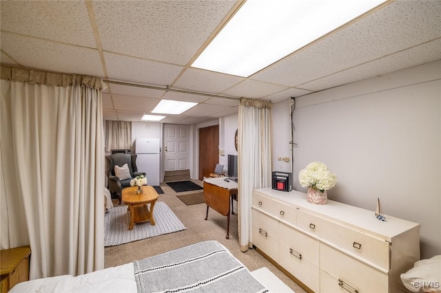 810 Franklin St, Skaneateles, NY 13152 - sitting room featuring a paneled ceiling and light carpet
