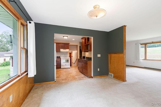 4581 Nelson Rd, Fenner, NY 13035 - unfurnished living room featuring light colored carpet and baseboards