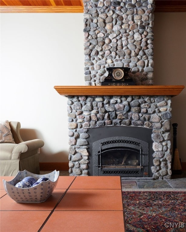 23986 Smith Rd, Alexandria, NY 13607 - detailed view of a fireplace and ornamental molding