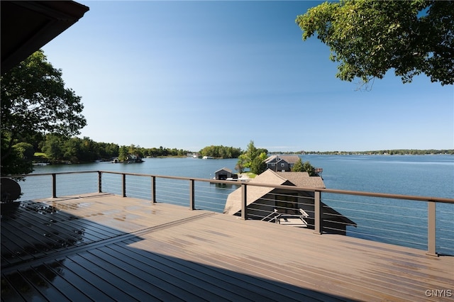 23986 Smith Rd, Alexandria, NY 13607 - dock area with a deck with water view