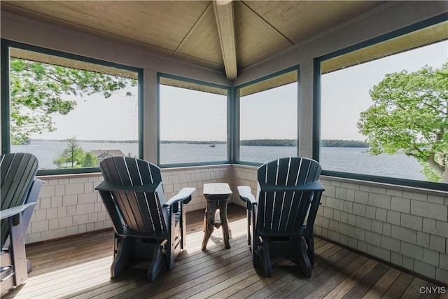 23986 Smith Rd, Alexandria, NY 13607 - sunroom with a water view and plenty of natural light