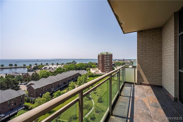132 Lakefront Blvd Unit 804, Buffalo, NY 14202 - balcony featuring a water view