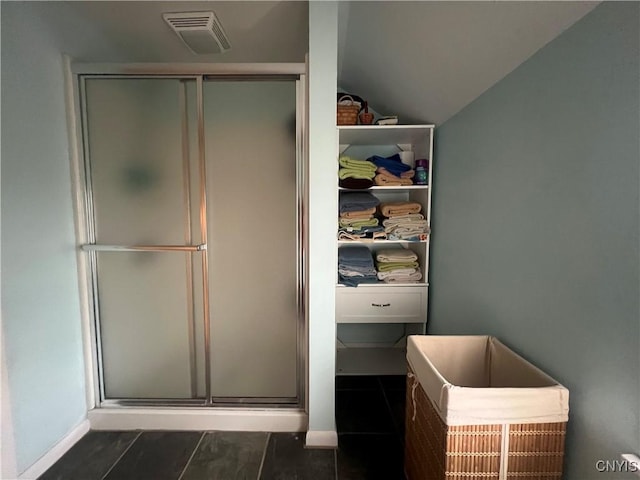 60 Cambridge Rd, Whitestown, NY 13492 - full bath featuring a stall shower and lofted ceiling