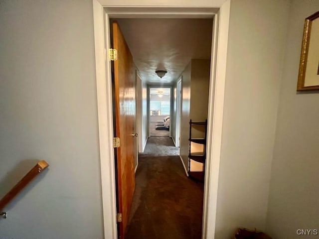 60 Cambridge Rd, Whitestown, NY 13492 - hall featuring dark colored carpet