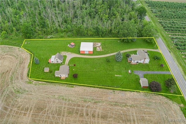 4724 Wilson Burt Rd, Wilson, NY 14172 - aerial view of sparsely populated area with property boundaries highlighted